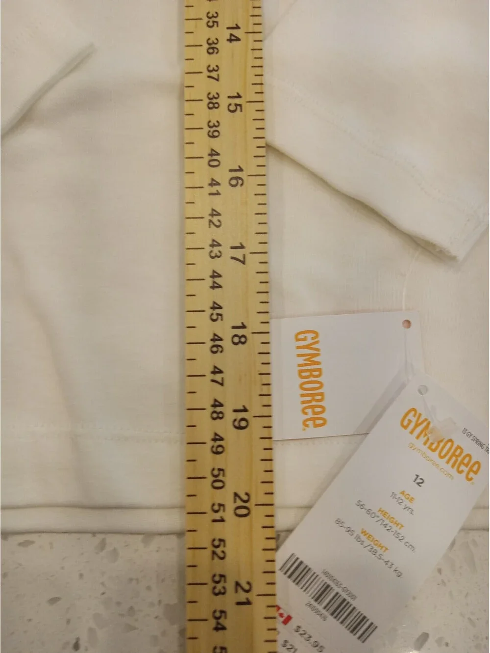 Gymboree Long Sleeve Shirt Girls Size 12 White Pink Orange Gem Flower NWT
